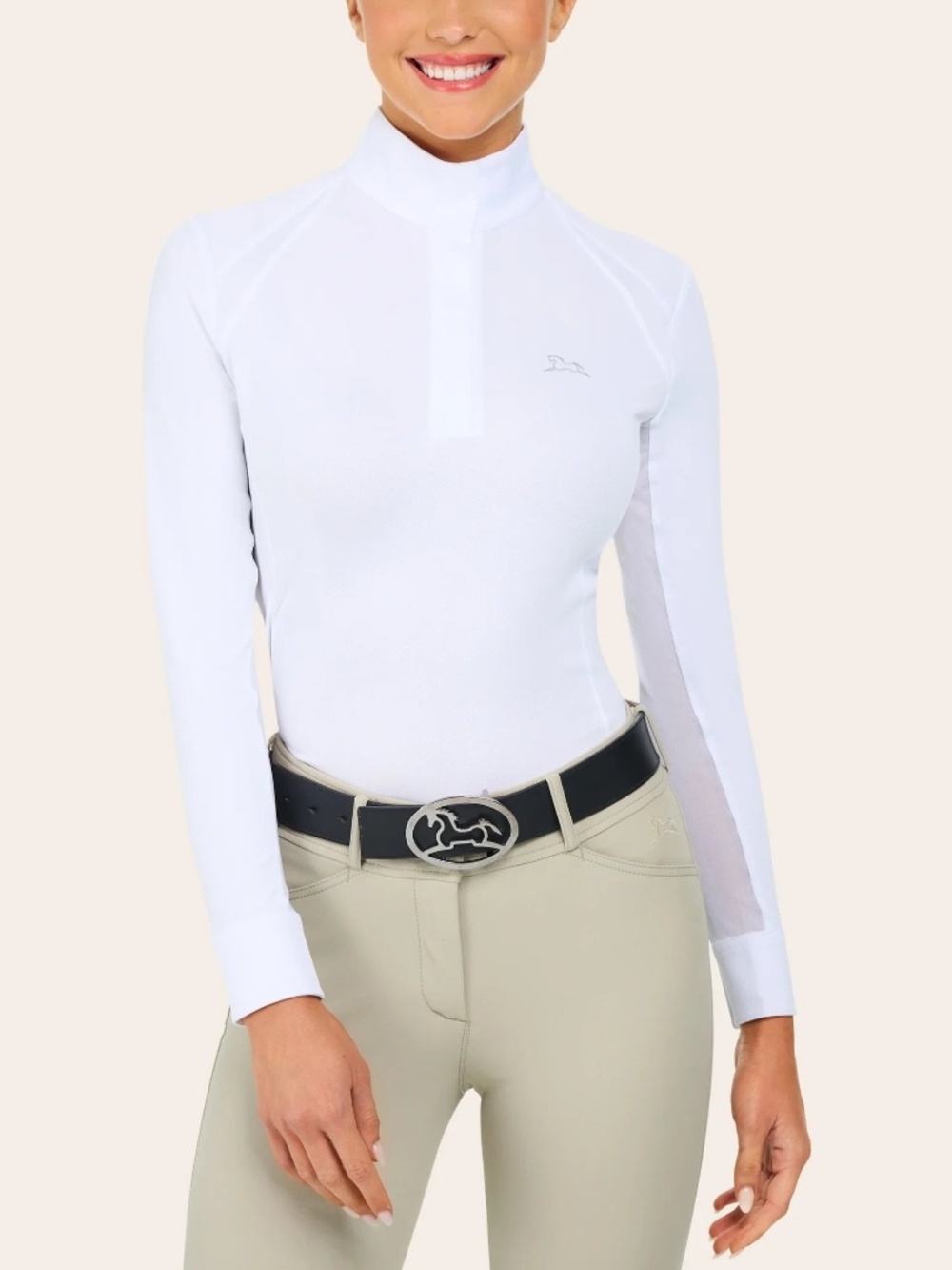 RJ Classics White Long Sleeve Show Shirt XS